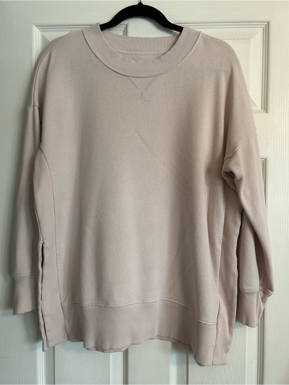 aerie Oversized Crewneck Sweatshirt - Light Blush